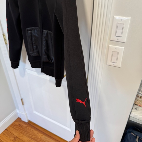 Authentic Puma x Ferrari Black Zip-Up Sweatshirt Jacket - Small - Picture 4 of 5